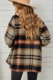 Plaid Pocketed Button Down Shacket