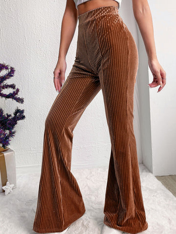 Velveteen Ribbed Bootcut Pants