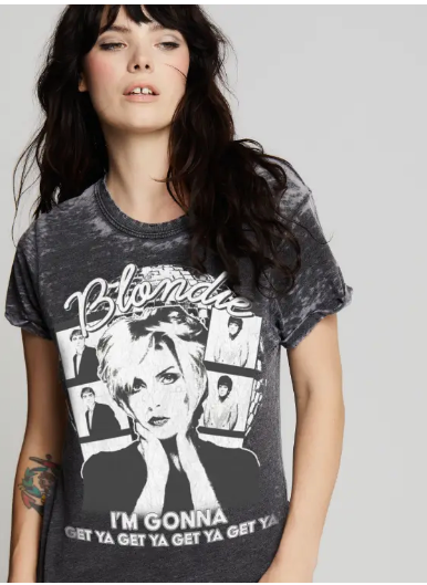 BLONDIE GONNA GET YA BURNOUT RETRO TSHIRT